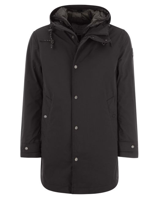 Woolrich Black 3 In 1 Hooded Jacket for men