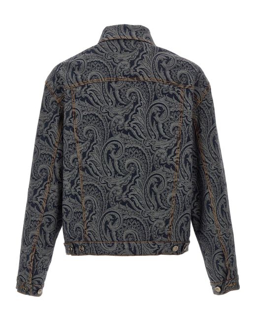 Etro Gray Paisley Jacket for men