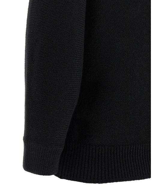 Khaite Black 'Herve' Polo Shirt
