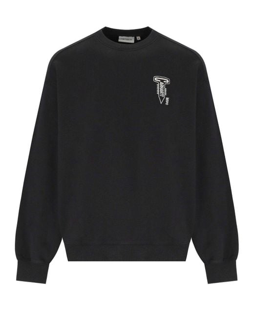 Carhartt Black Cross Screw Sweatshirt for men
