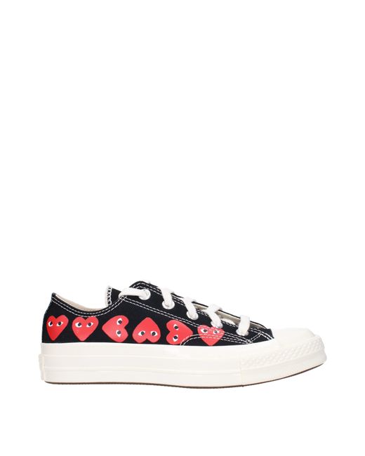 Comme des Garçons Multicolor Sneakers Converse Donna Tessuto Nero/Rosso