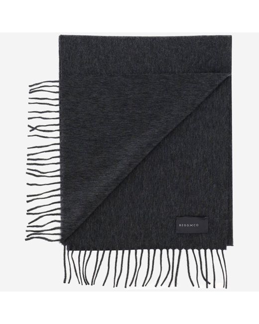 Alex Begg Black Cashmere Scarf for men