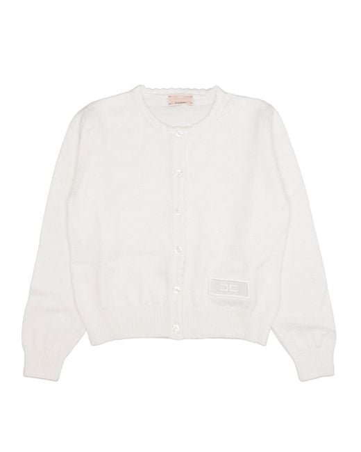 Crema Di Maglioni Di di Elisabetta Franchi in White