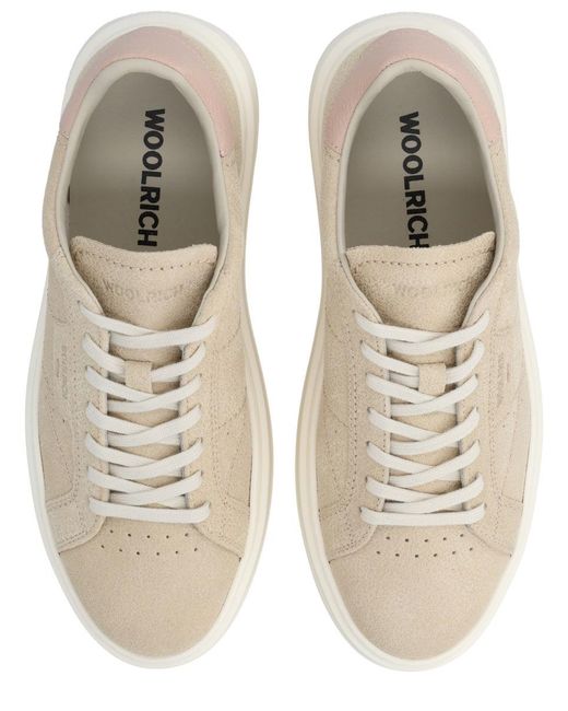 Woolrich Natural Solid Pelle Sneakers
