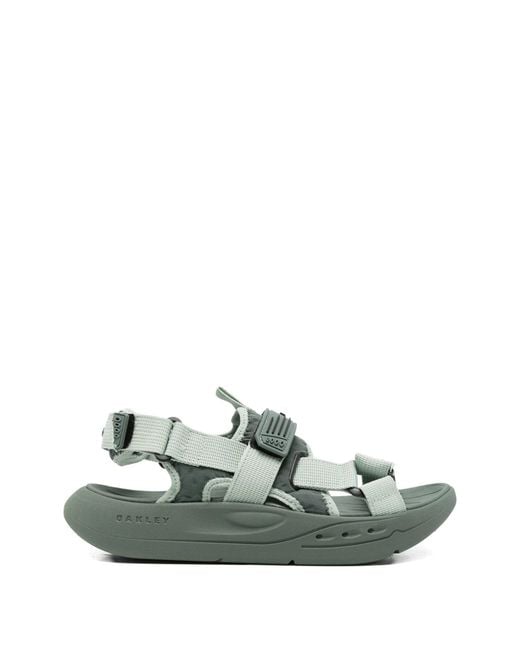 Oakley Black Lodo Detail Studio Strap Sandals