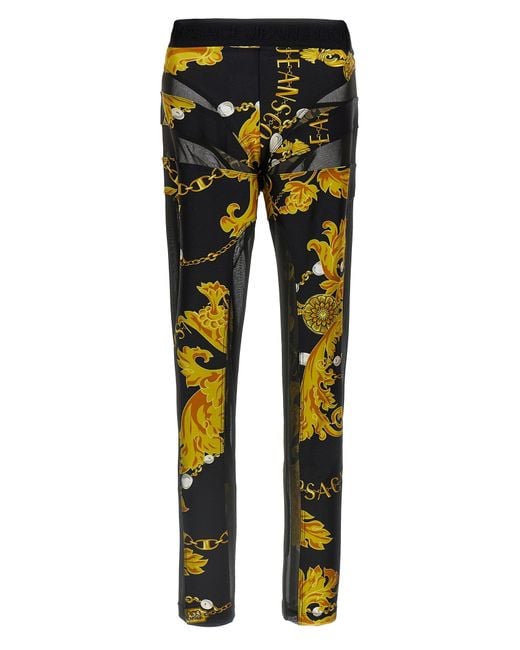 'Barocco' Leggings Versace Jeans Couture en coloris Multicolor