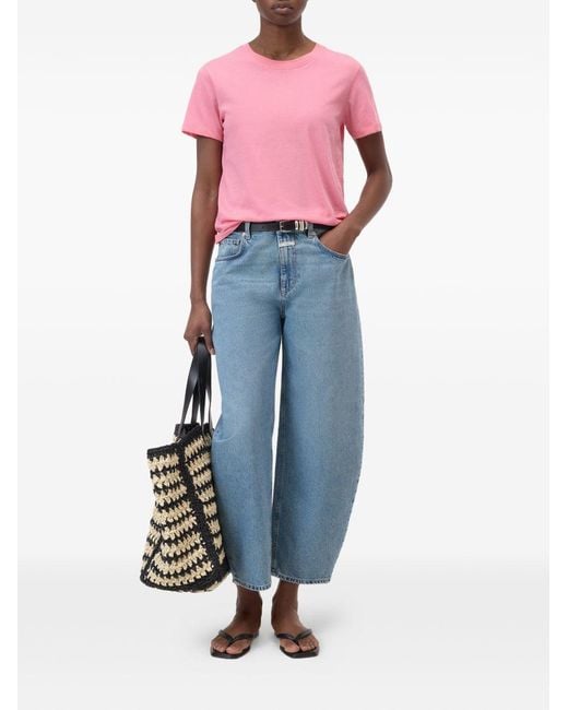 Closed Pink Cotton T-Shirt