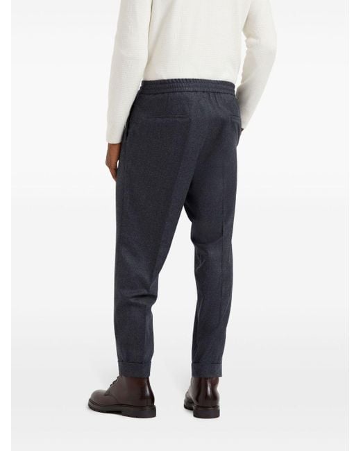 Brunello Cucinelli Blue Wool Trousers