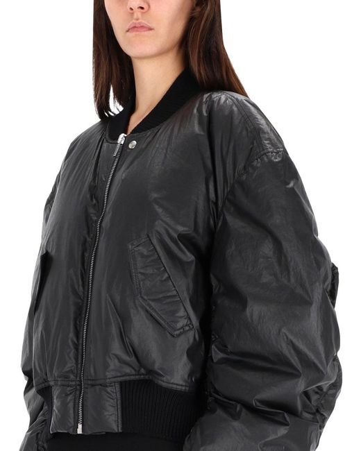 Rick Owens Black Oversized Sports Jacket
