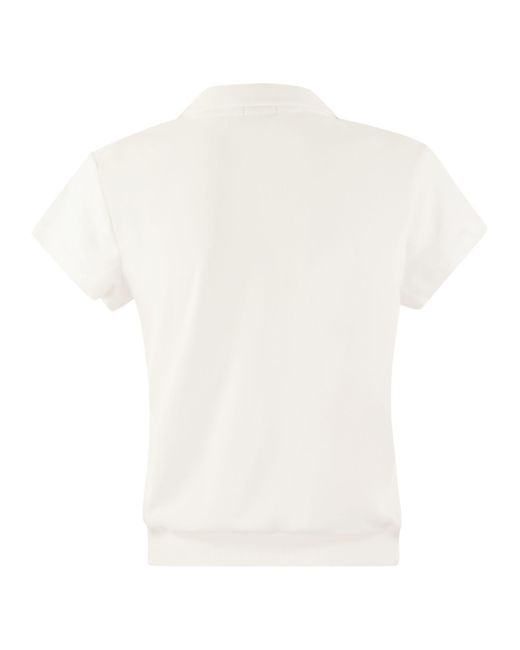 Polo Ralph Lauren Strak Terry Polo -shirt in het White