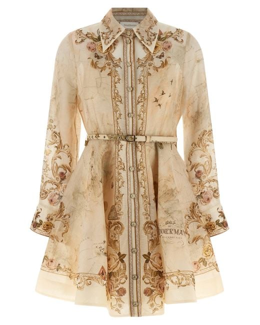 Zimmermann Natural 'Memento Buttoned' Dress