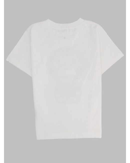 A Bathing Ape White Mini Milo Tee For Kids