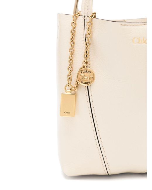 Chloé Spin Kleine Shopper in het Natural