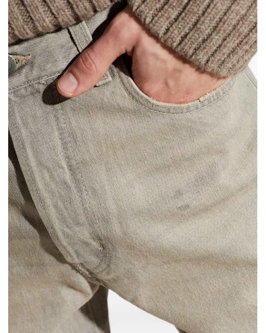 Haikure Gray Faded Effect Jeans for men