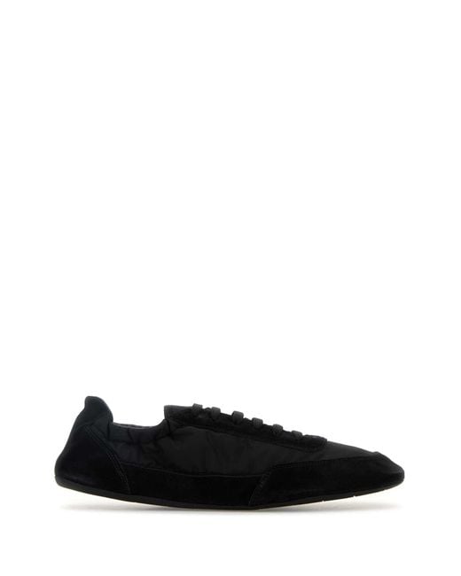 Prada Black Re-Nylon-Suede Sneakers