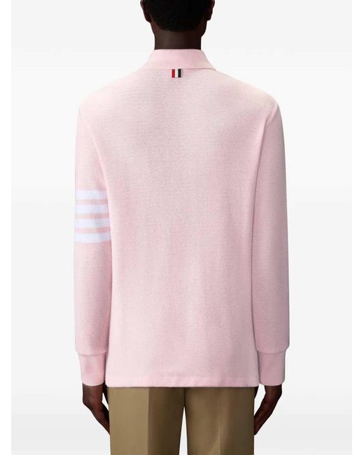 Polo Con Botones Thom Browne de hombre de color Pink