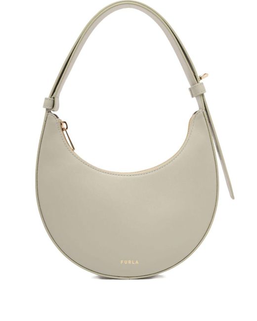 Furla Gray Crescent Top-Handle Bag
