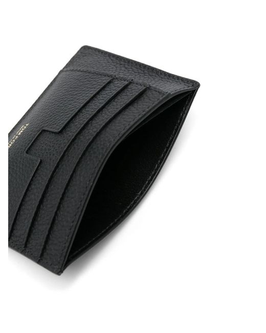 Tom Ford Lederen Kaarthouder in het Black