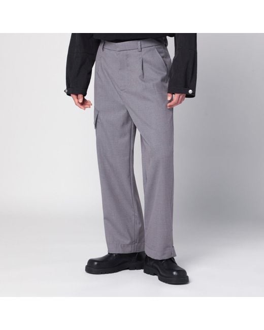 OAMC Gray Peacemaker Wool Blend Trousers for men