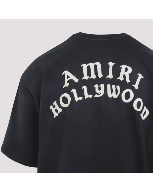 Amiri Black Oversize Hollywood T-Shirt