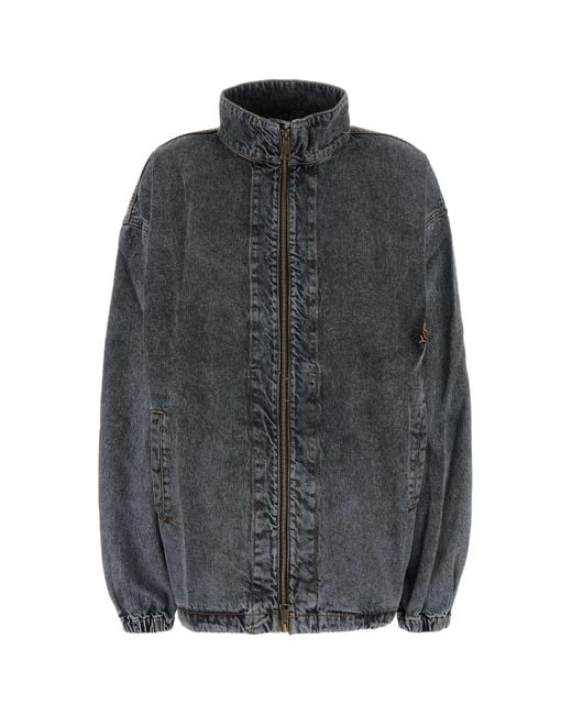 Y. Project Gray Organic Cotton Deconstructed Denim Jacket