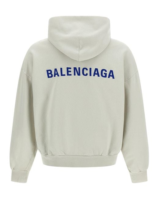 Balenciaga Gray Back Sweatshirt Beige