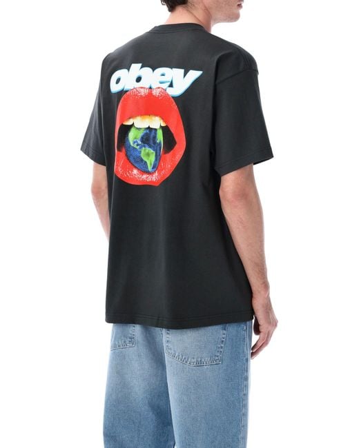Obey Black T Shirts And Polos for men