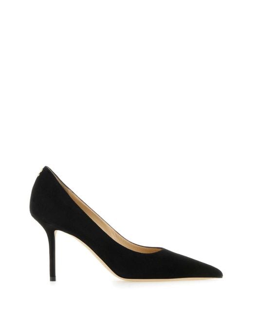 Jimmy Choo Black Suede Love 85 Pumps