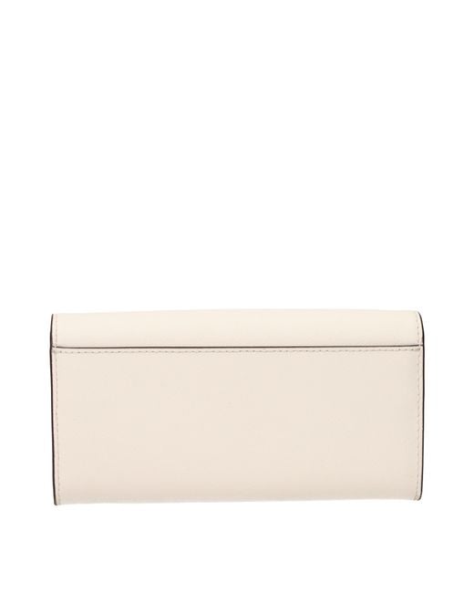 Michael Kors Natural Wallet/Light Cream Leather