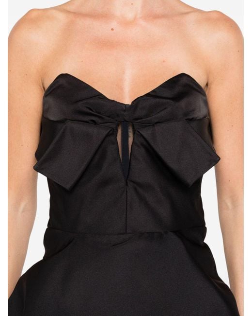 Alexander McQueen Black Strapless Corset Top