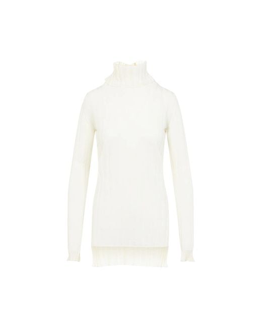 Carven White Turtle Neck Underpinning Pullover