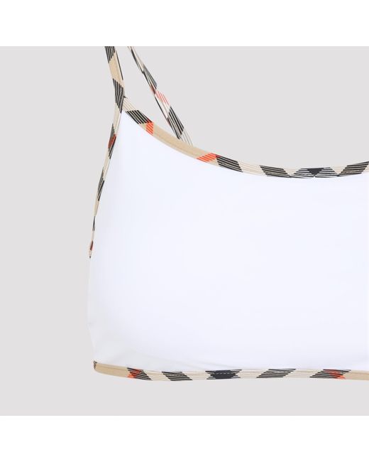 Burberry Starla-topbikini in het Metallic