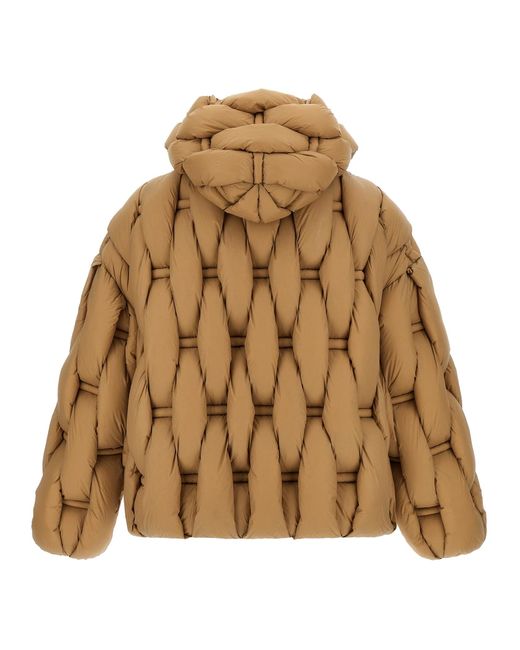 RAXXY Brown 3d Down Jacket Puffer Jackets Beige