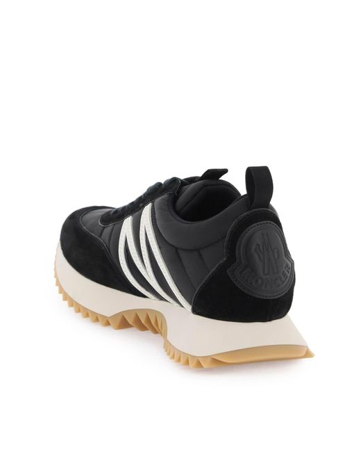 Moncler Black Pacey Lace-Up Sneakers