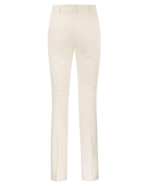 Pantaloni maglioni compatti pontida di Sportmax in White