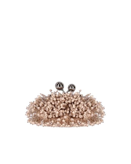 Weekend by Maxmara Natural Pasticcino Dotto Nano Clutch