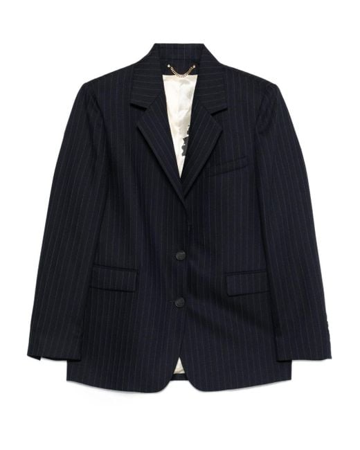 Blazer Monopetto Gessato di Golden Goose Deluxe Brand in Blue
