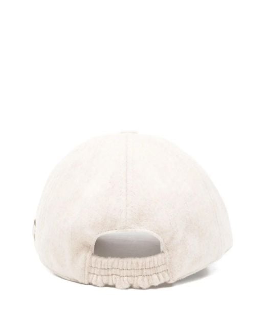 Lardini White Wool Hat for men