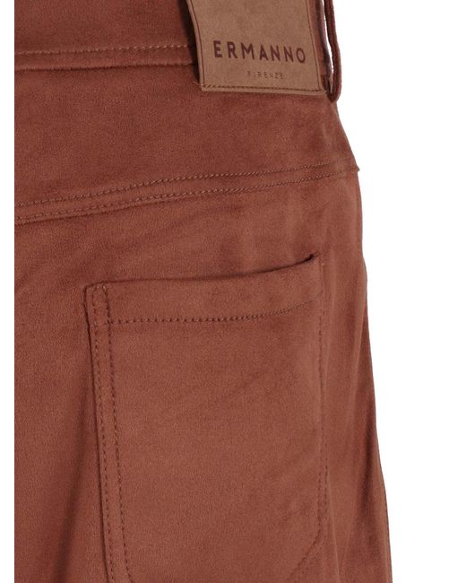Ermanno Scervino Brown Pantalone Corto