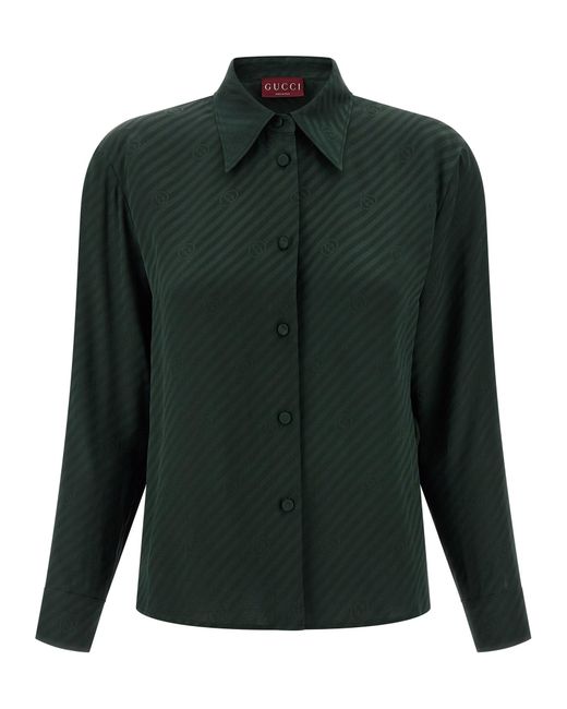 Gucci 'incrocio Gg'-shirt in het Green