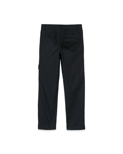Stone Island Black Regular Pants for men