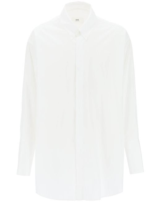 AMI Übergroßes Popelhemd in White für Herren