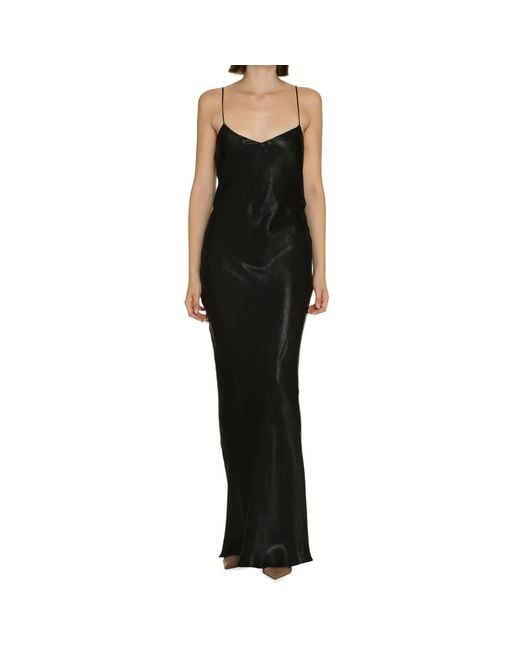 Saint Laurent Black Maxi Dresses