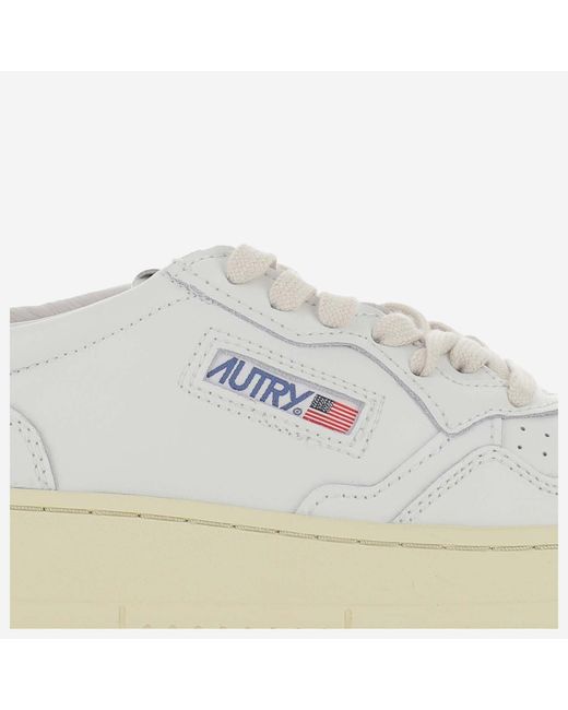Autry White Medalist Low Sneakers