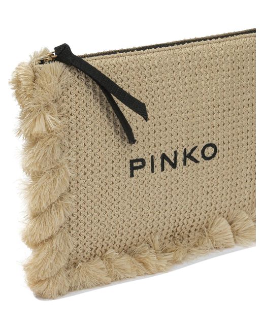 Pinko Natural Polypropylene Polyester Polyester Cotton Polyamide Polyurethane Clutch