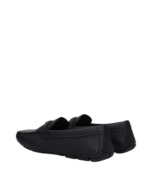 Prada Black Leather Loafers
