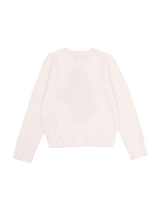 Polo Ralph Lauren White Sweater-Pullover Cotton Crewneck