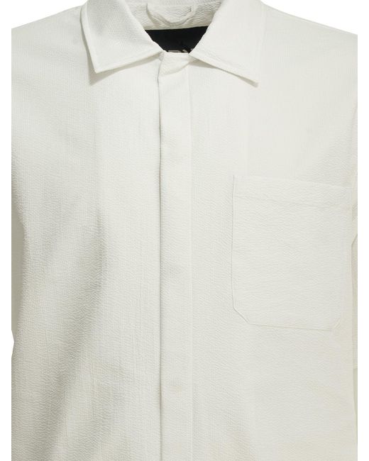 Herno Lässiges Kurzarmhemd in White für Herren