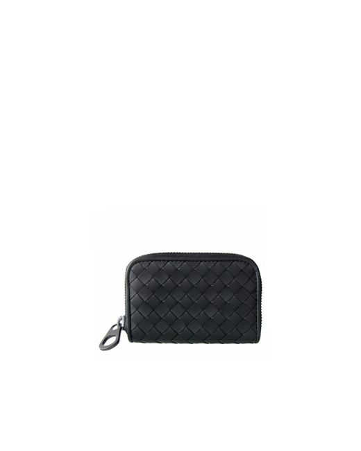 Bottega Veneta Black Intrecciato Wallet for men