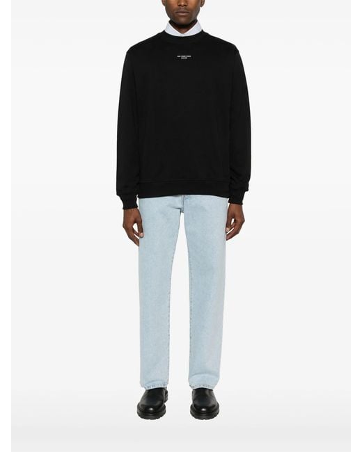 Drole de Monsieur Black Classic Slogan Sweatshirt